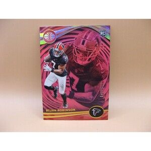 2023 Panini Illusions - Pink #6 Bijan Robinson 042/399 RC Atlanta Falcons Texas